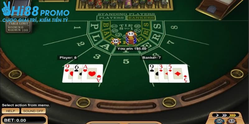 Baccarat online Hi88 Quy trình chơi Baccarat trực tuyến tại Hi88 cho người mới